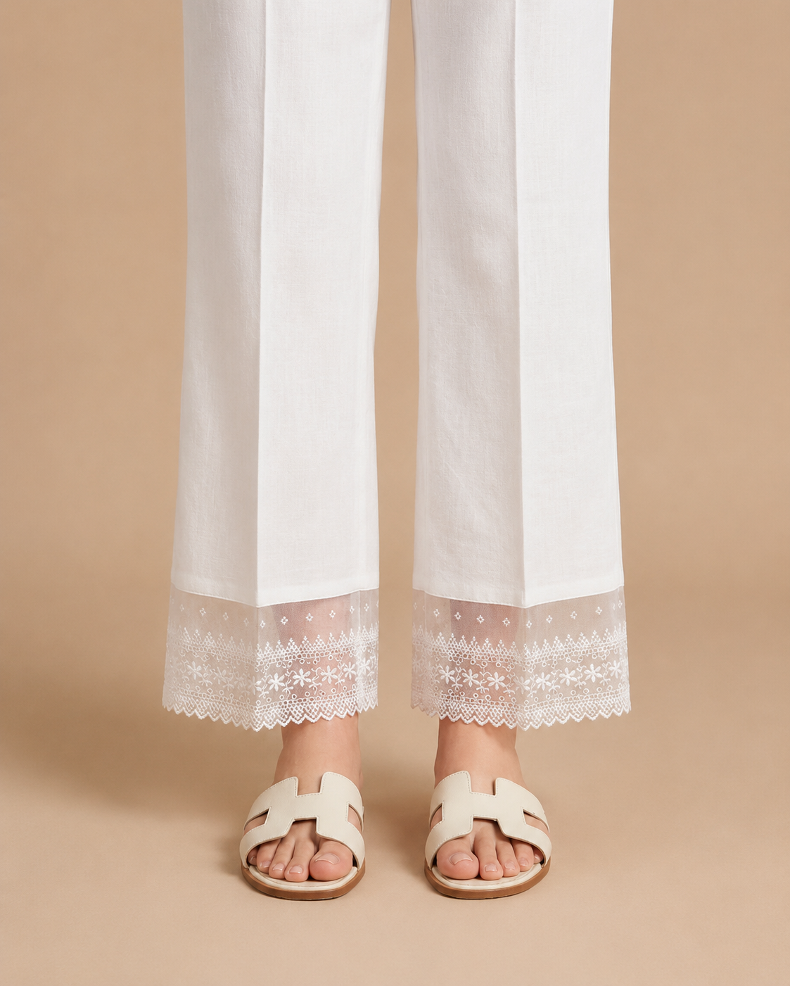 Lace Pants (White)